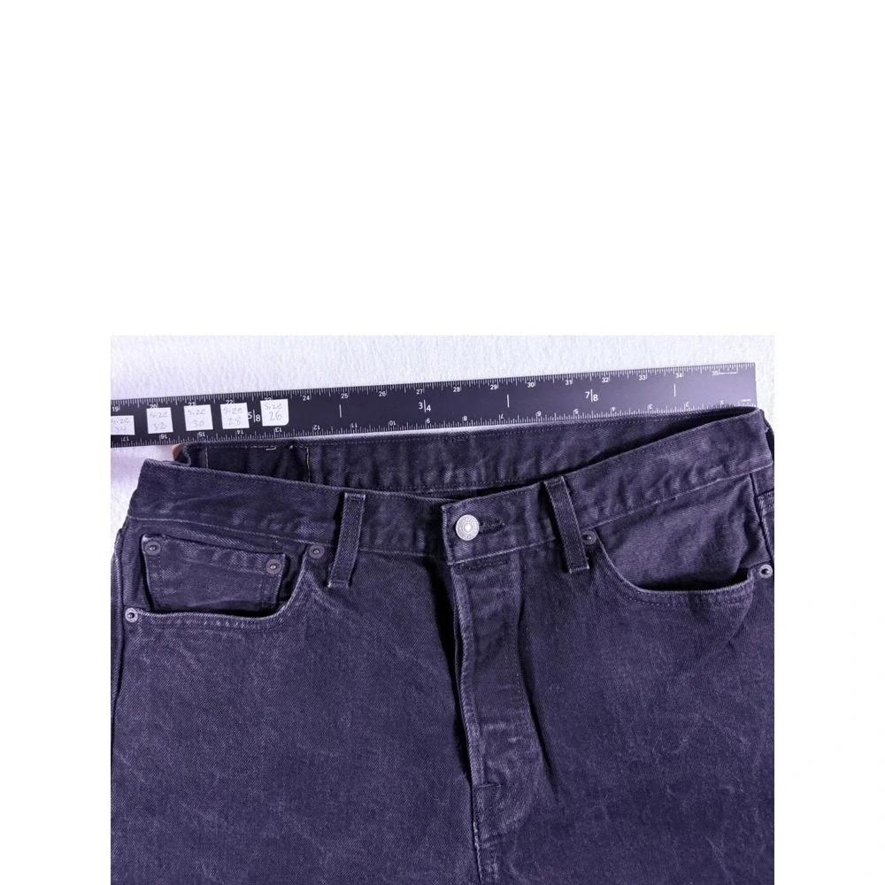 Levi's 501 Original Jeans Mens 33x30 (33x28.5) Black Denim‎ Dark Wash Straight